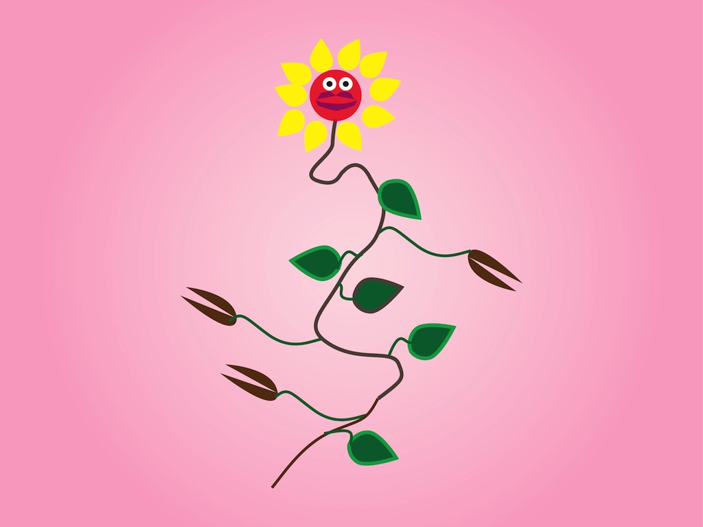 1024x767 Sunflower Cartoon Vector Art Amp Graphics