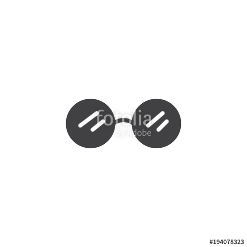 500x500 Sunglasses Vector Icon. Filled Flat Sign For Mobile Concept And