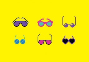 285x200 80s Sunglasses Icons Free Vector Graphic Art Free Download (Found