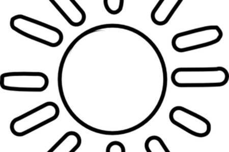 450x300 Sunlight Vector Outline ~ Frames ~ Illustrations ~ Hd Images