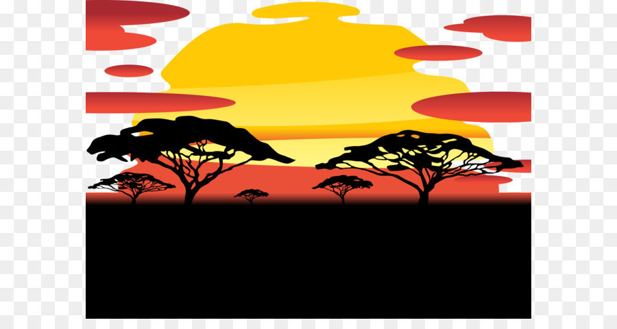 900x480 Sky Sunset Vector Png Download