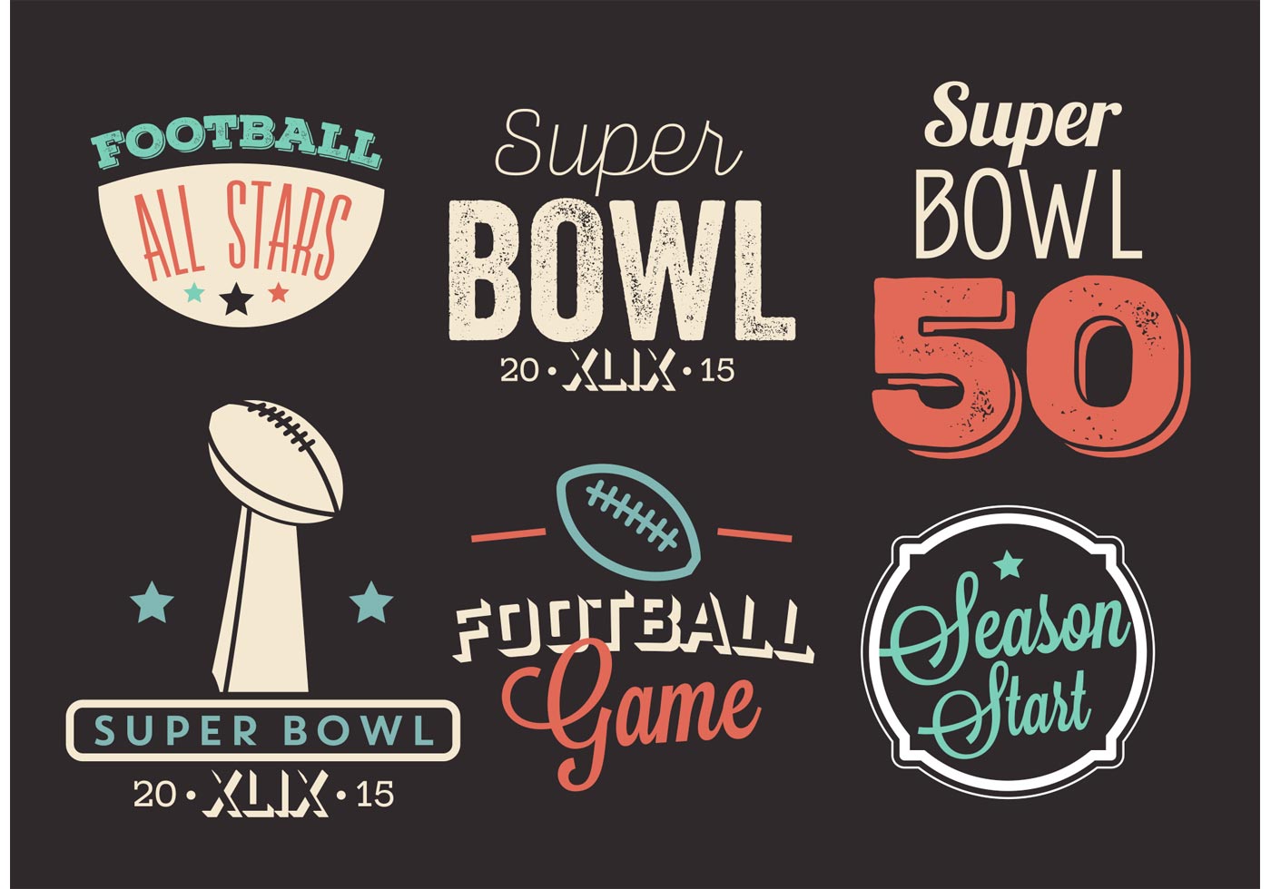 1400x980 Super Bowl Free Vector Art