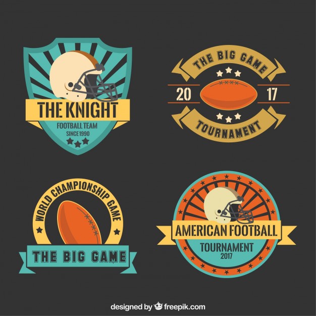 626x626 Cute Super Bowl Badges Pack Vector Free Download