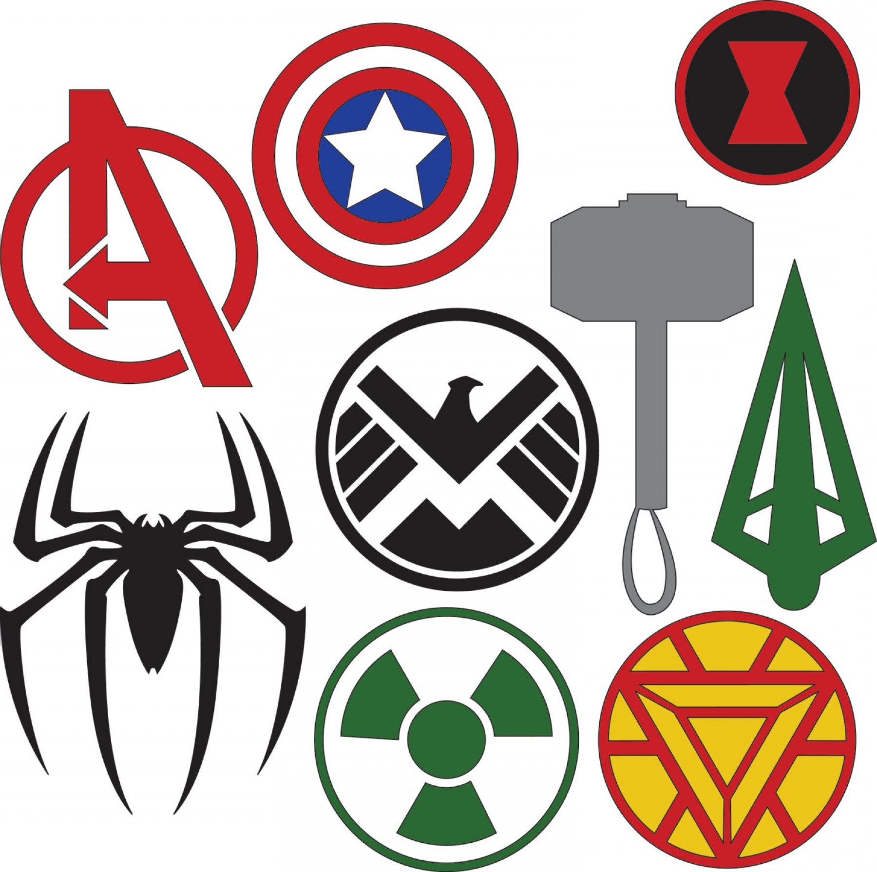 Superhero Logos Vector Superhero Svg Superhero Clipart | Images and ...