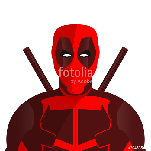 500x500 Cartoon Character. Avatar Symbol. Superhero Mask. Vector Stock