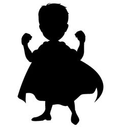 238x250 Silhouette Of A Superhero Vector For School