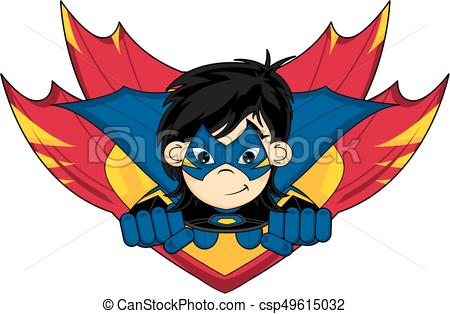 450x314 Cute Cartoon Heroic Superheroes In Winged Shield Vector Illustration.