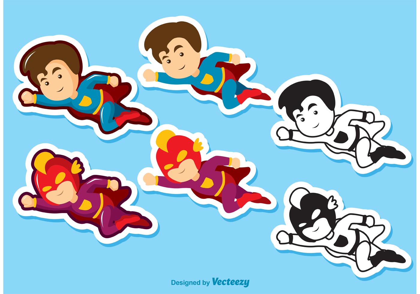 1400x980 Righteous Judgment Superhero Kid Vectors Pack Download Free