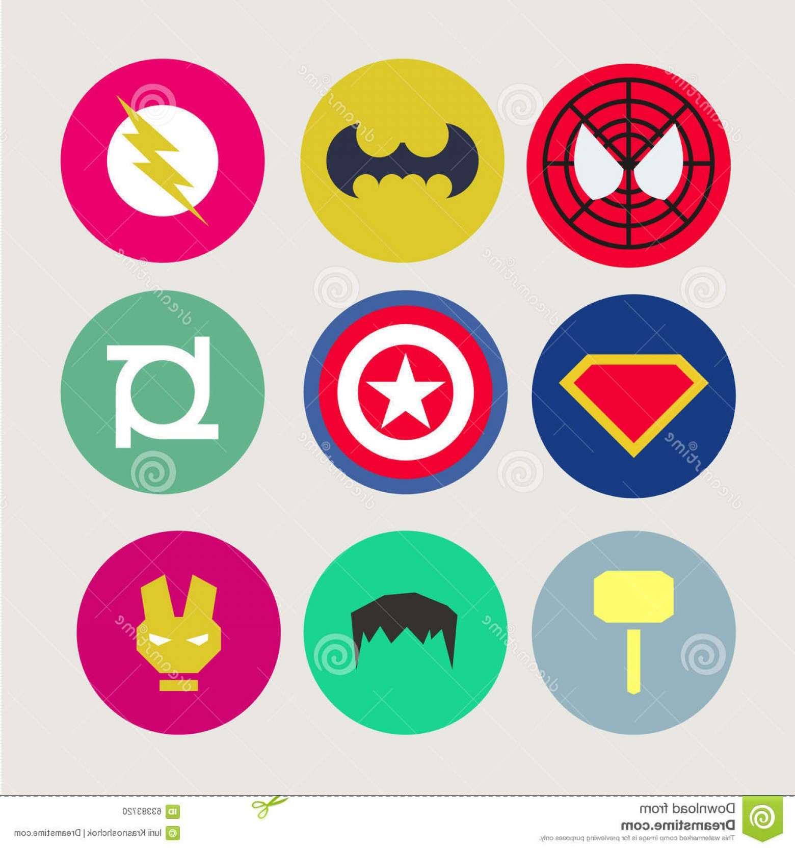 1560x1668 Stock Illustration Icons Abstract Tweaked Superheroes