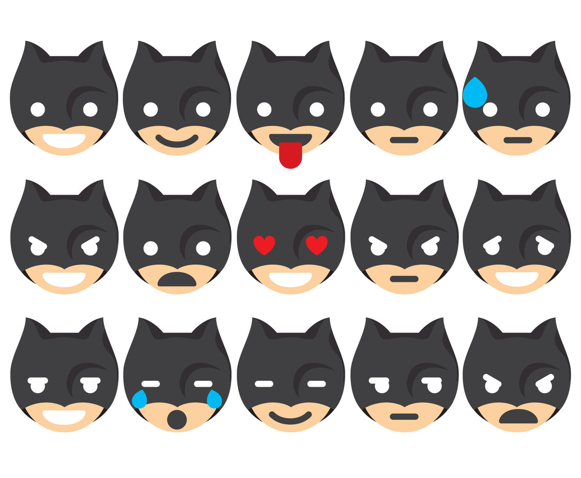 1136x936 Super Hero Emoticons Vector Art Amp Graphics