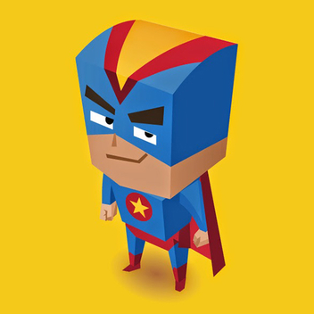 352x352 Round Superhero Character Vector Icons Free Vector Download 446339