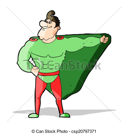 449x470 Funny Cartoon Superhero Vectors Illustration