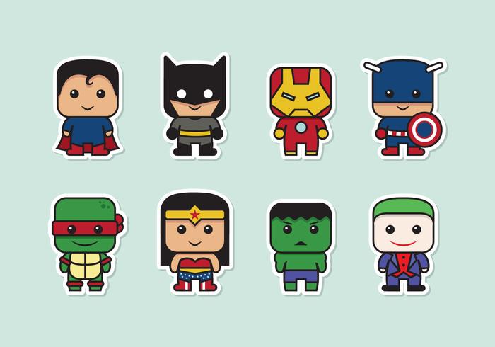 700x490 Super Heroes Vectors