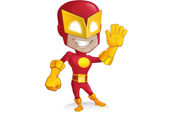 594x395 Superhero Vector Character
