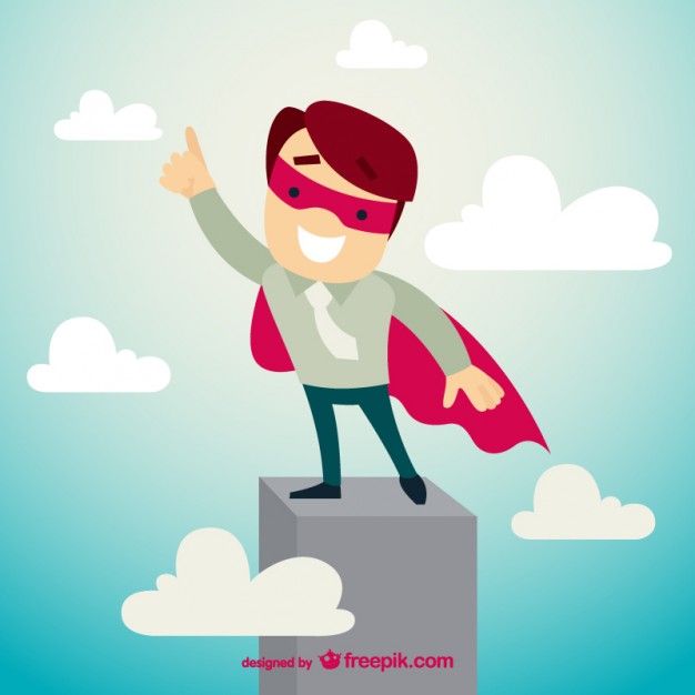 626x626 Business Superhero Character Vector Free Vector Download In .ai