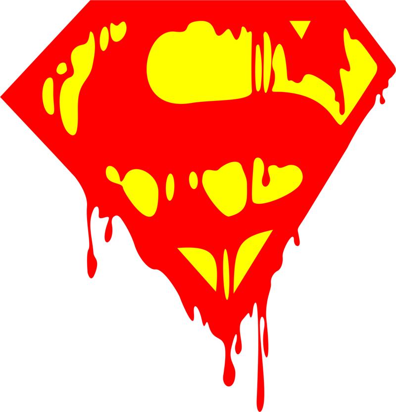 800x833 Bleeding Superman Logo Vector Free Vector Download