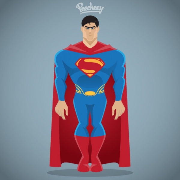 600x600 Superman Free Vector In Adobe Illustrator Ai ( .ai ) Vector