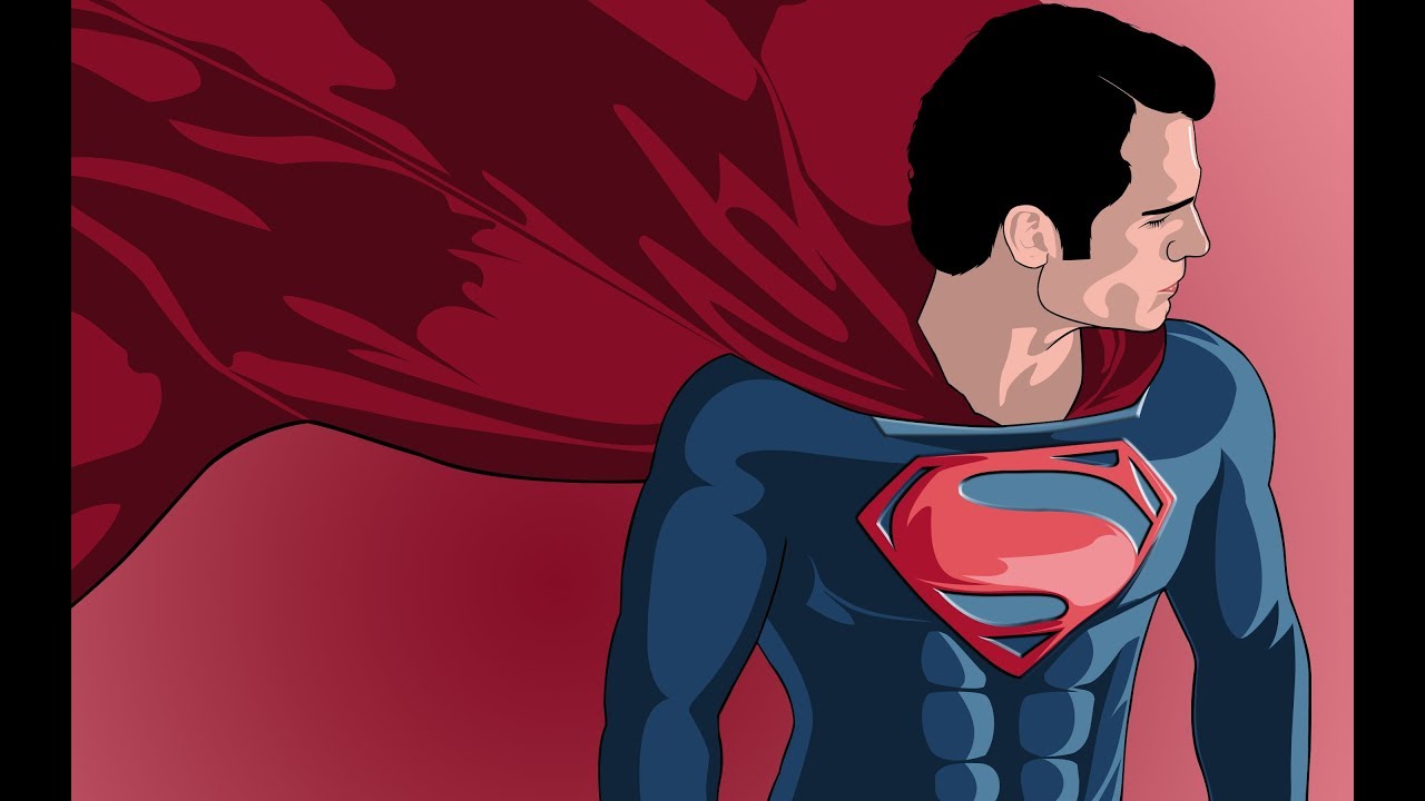 1280x720 Superman Vector Art Speed Art Photoshop