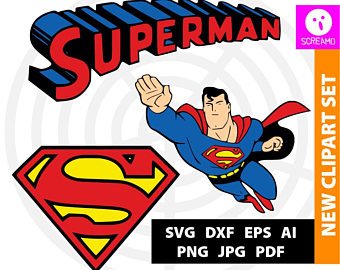 340x270 Superman Silhouette Etsy