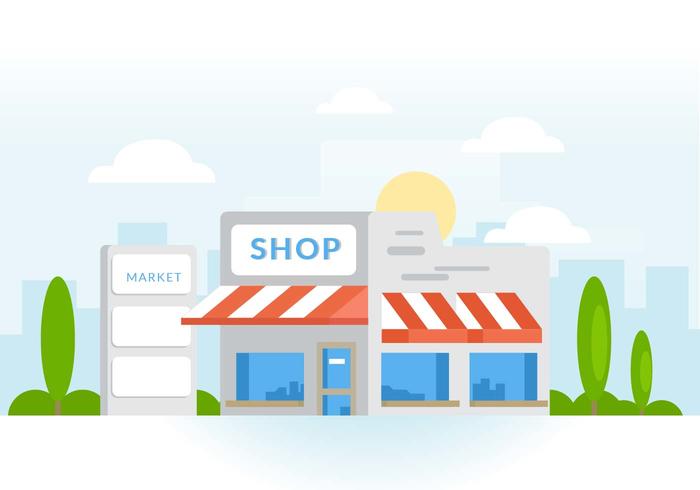 700x490 Supermarket Vector