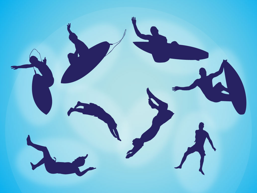 1024x768 Surf Vectors
