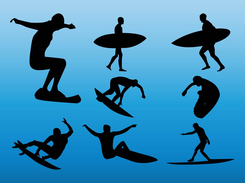 1024x765 Surfers Vector Art Amp Graphics