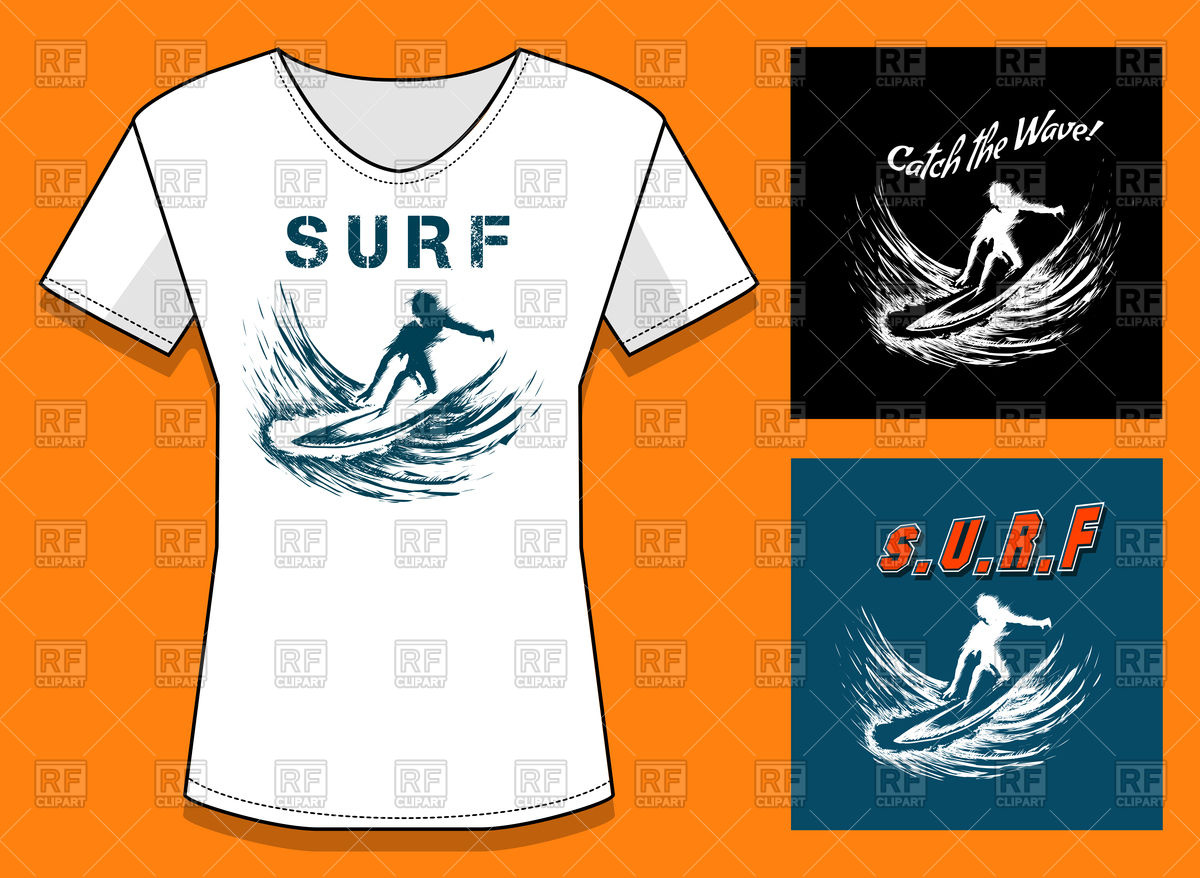 1200x878 T Shirt Surf Print Design Vector Image Vector Artwork Of Design