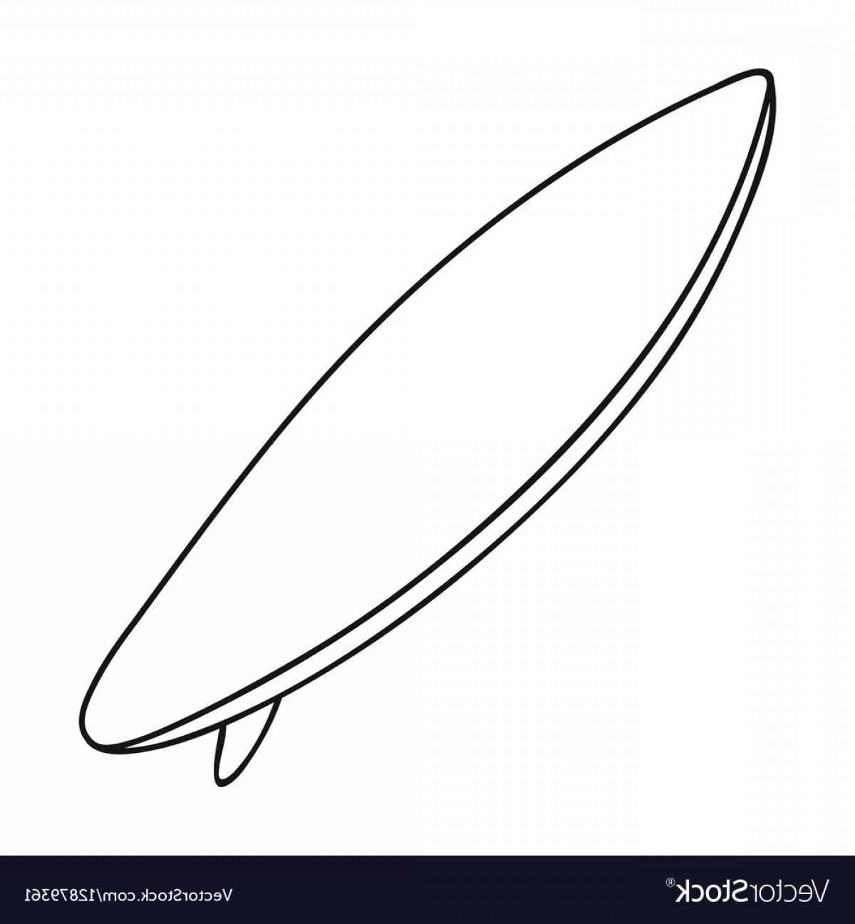 Surfboard Outline Vector at GetDrawings | Free download