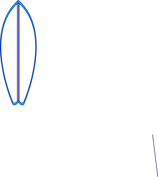 534x600 White Surfboard Clip Art