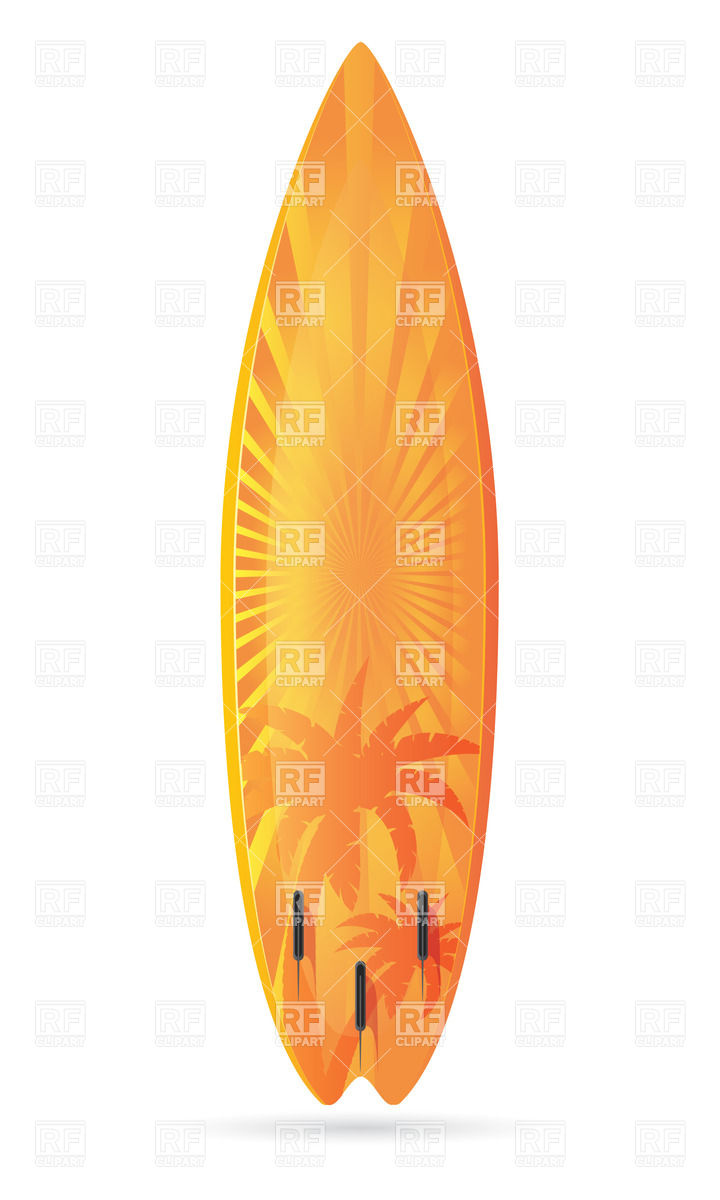 720x1200 Orange Surfboard Vector Image Vector Artwork Of Sport And
