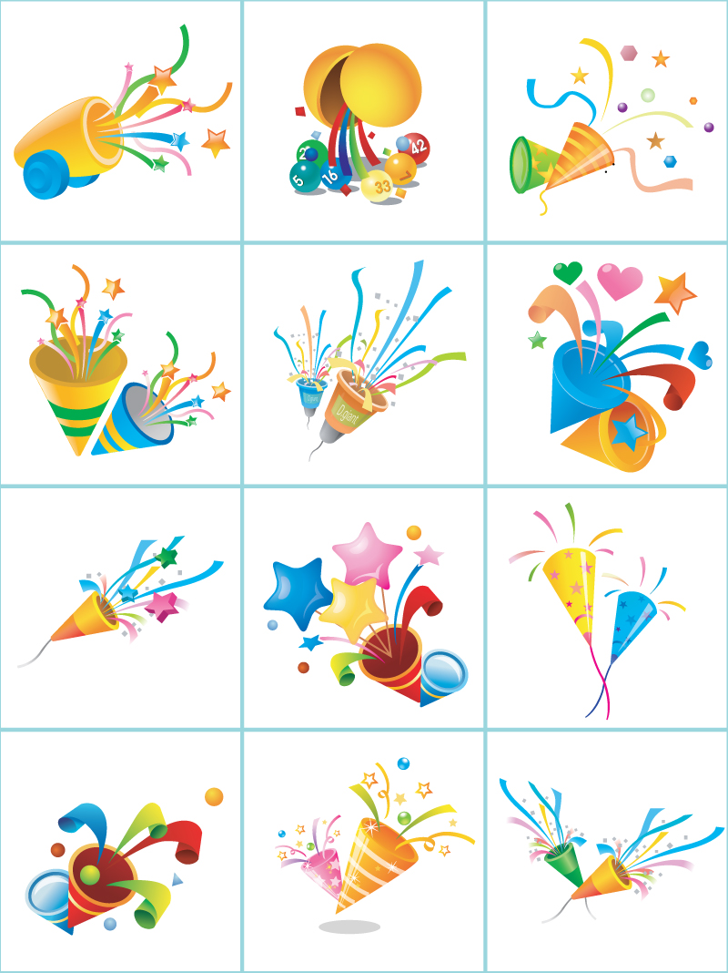 800x1068 Party Vector Pack With Cone Surprise
