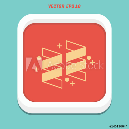 500x500 Party Streamers Silhouette. Surprise. Vector. Illustration. Design