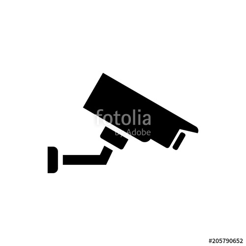 500x500 Security Camera Vector Icon Stock Image And Royalty Free Vector
