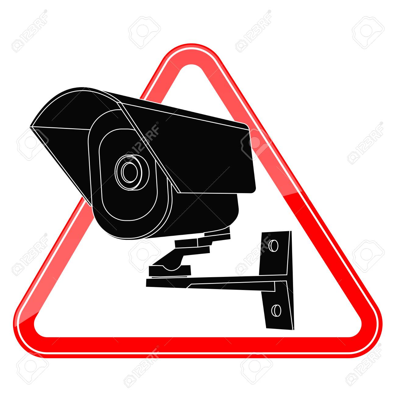 1300x1300 Video Surveillance Camera Sign. Cctv