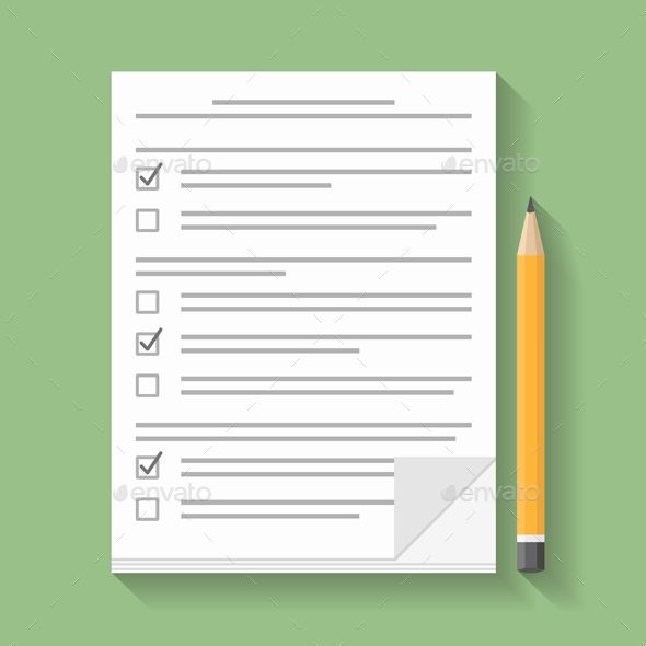 590x590 Survey Check Box, Flat Design And Font Logo