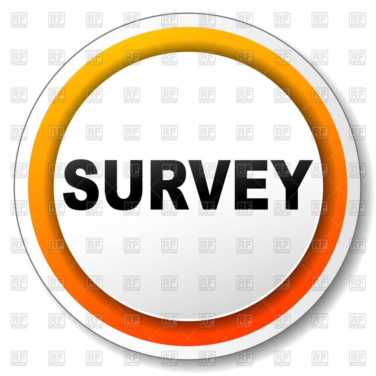 1200x1200 Icon With Word Survey Vector Image Vector Artwork Of Icons And