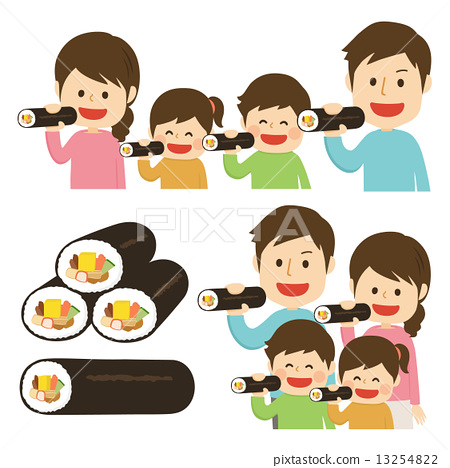 450x468 Eho Maki Sushi Roll, Vector, Vectors
