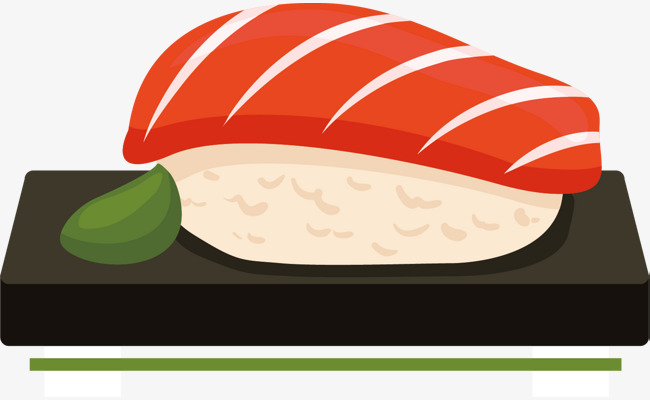 650x400 Cartoon Sushi Vector, Sushi Clipart, Cartoon Hand Drawing