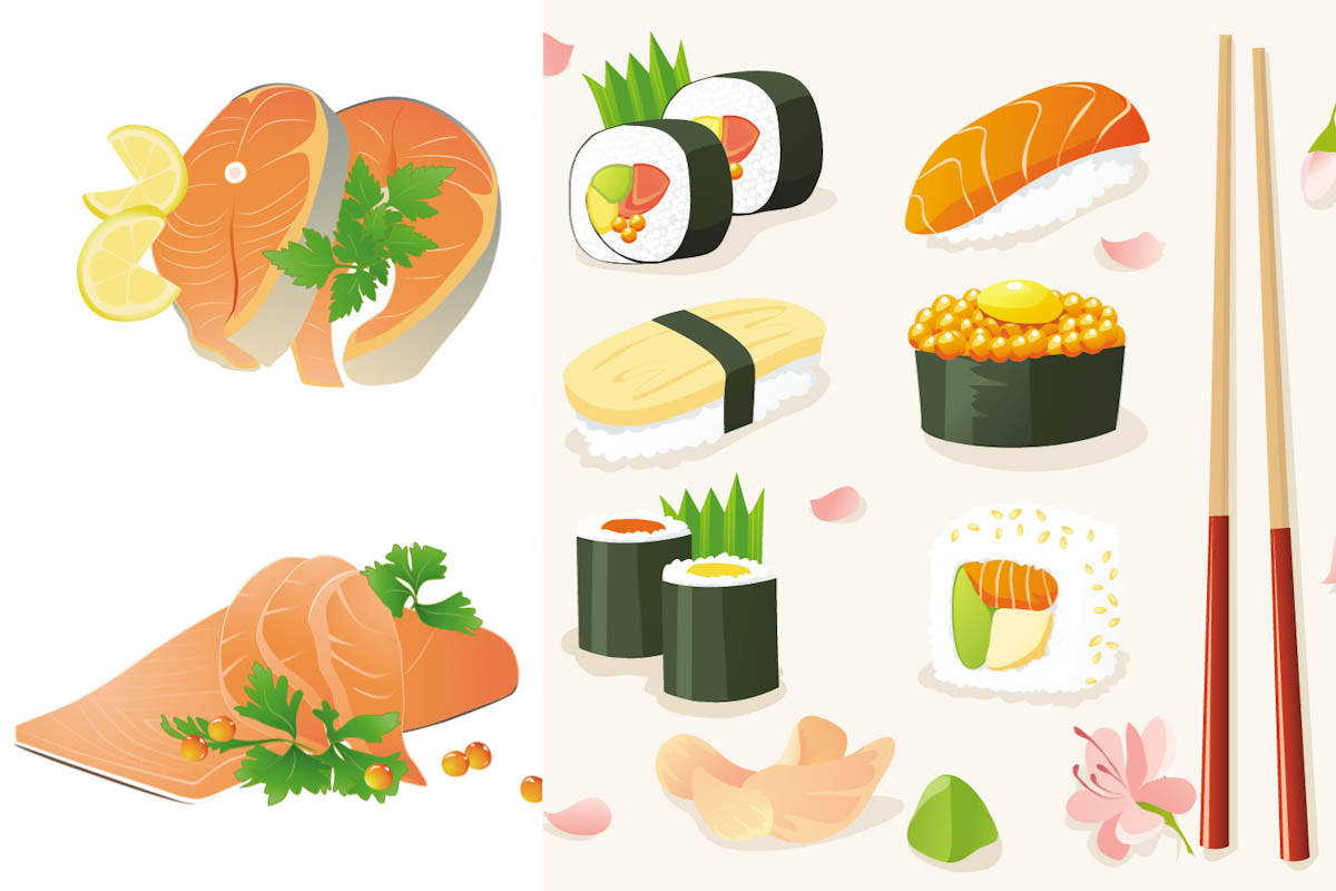 1200x800 Sushi Vector Vector Graphics Blog