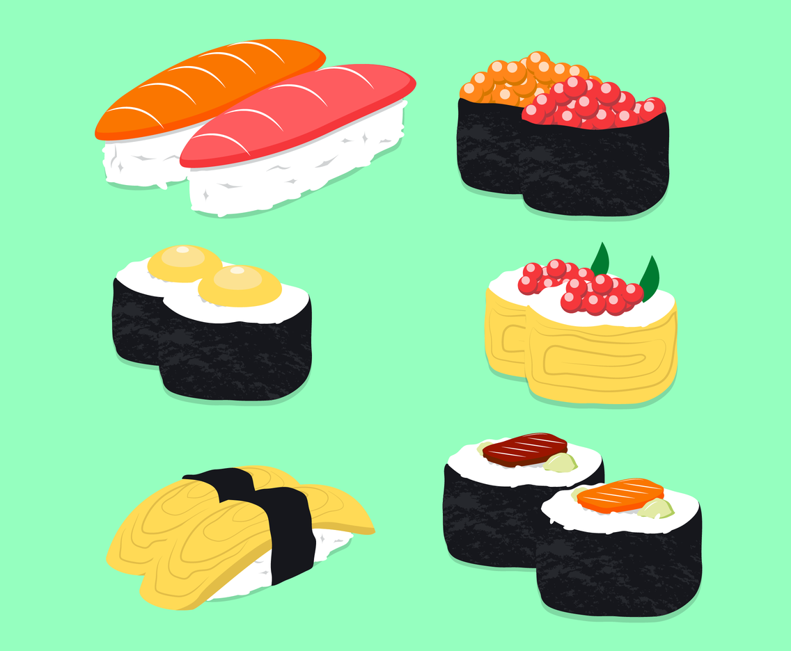 1136x936 Free Sushi Vector Vector Art Amp Graphics