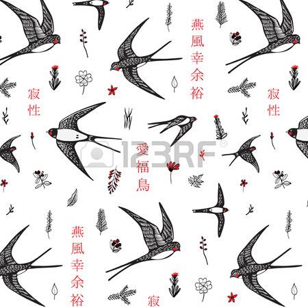 450x450 Drawn Swallow Vector 20