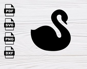 340x270 Swan Vector Etsy