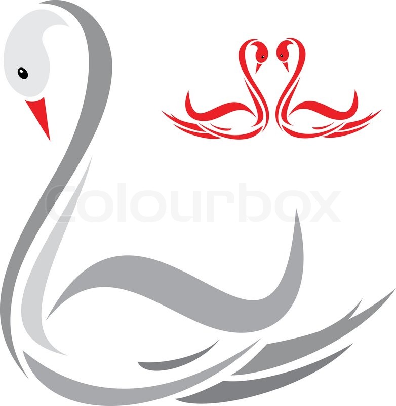 782x800 Vector Image Of An Swans Stock Vector Colourbox
