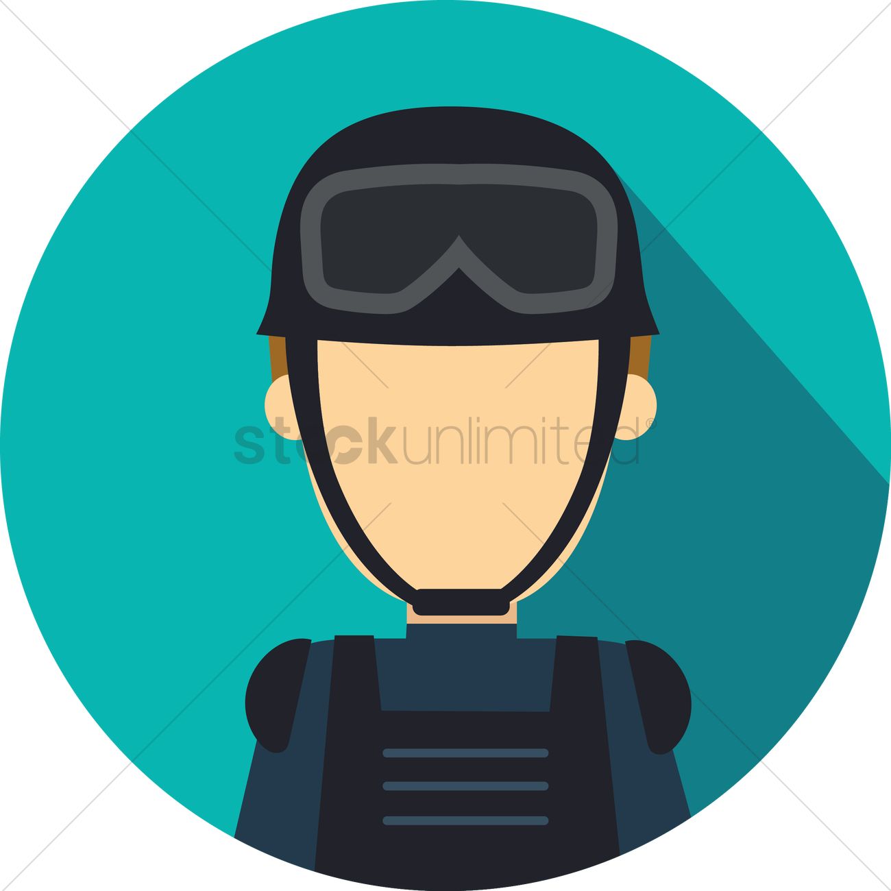 1300x1300 Swat Team Vector Image