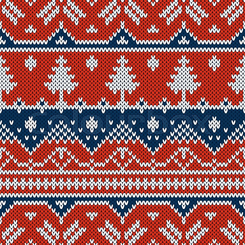 800x800 Winter Seamless Pattern. Sweater Design With New Year Trees On The