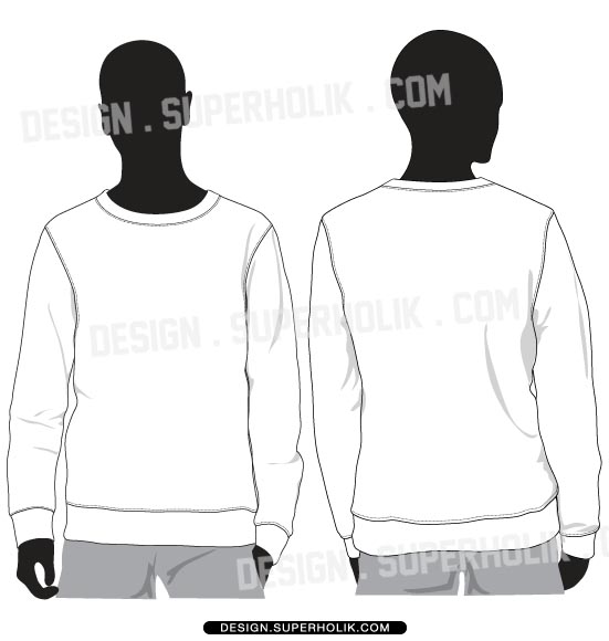 551x580 Blank Hoodie Template