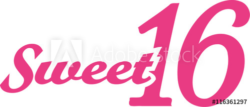 Sweet 16 Vector at GetDrawings | Free download