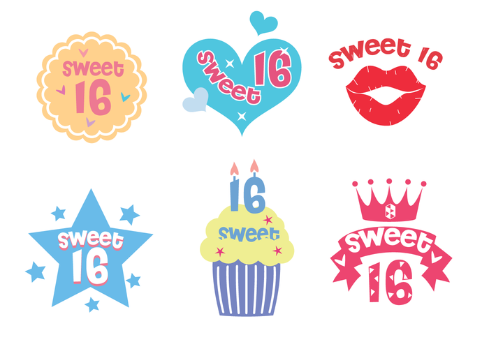 700x490 Free Sweet 16 Vector