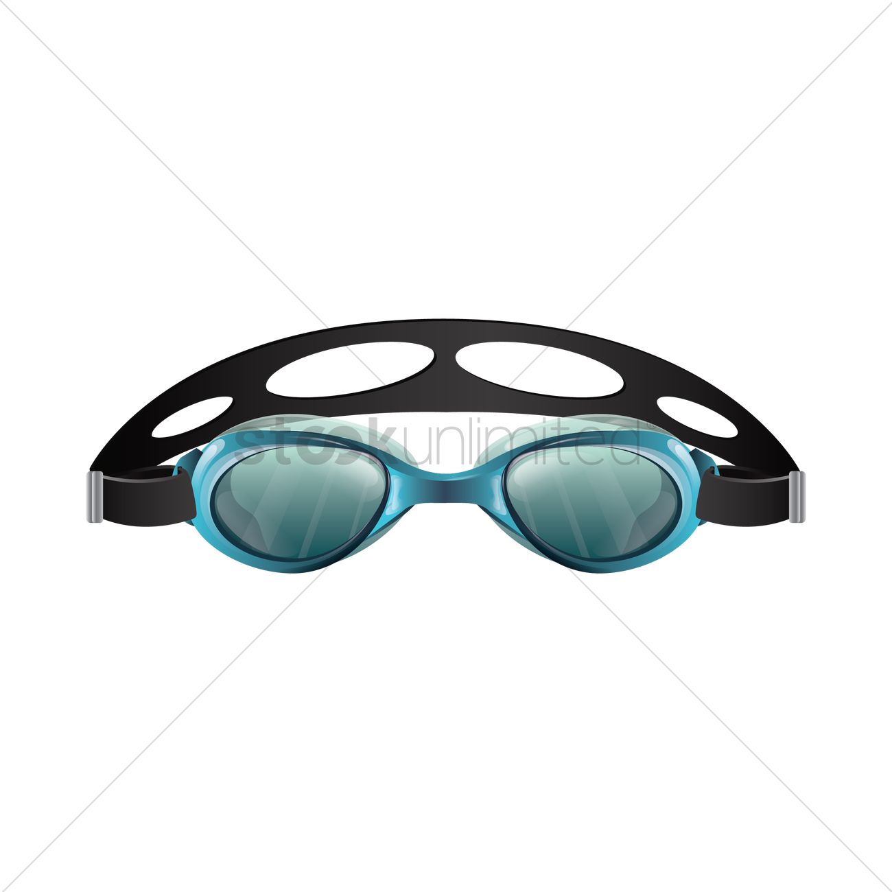 1300x1300 Swimming Goggles Vector Image