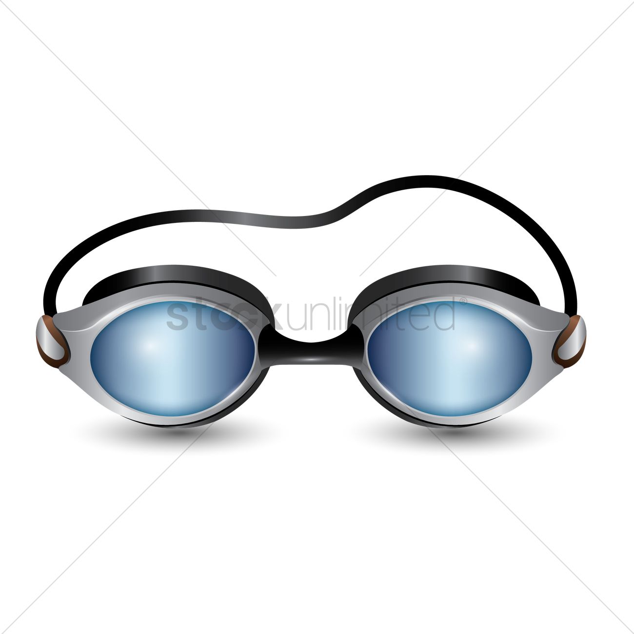 1300x1300 Swimming Goggles Vector Image